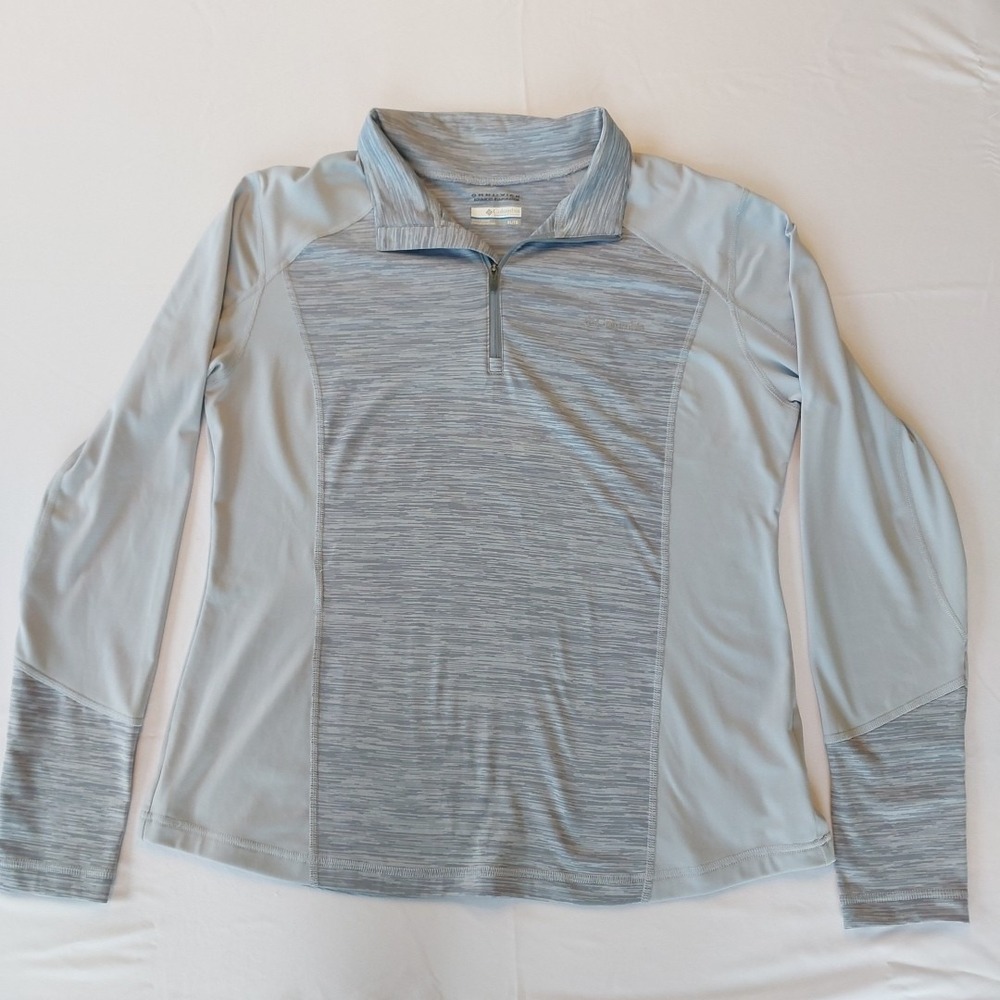 Columbia womens omni-wick 1/4 zip Gray pullover size XL